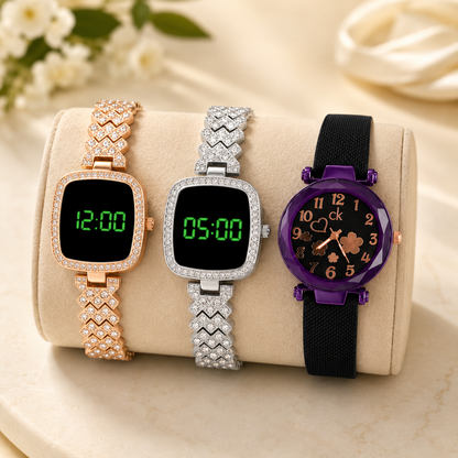 Pack of 3 Stylish Watches Special Offer