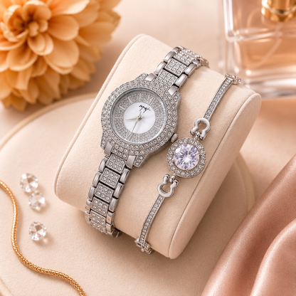 MH Ladies Jewellery Watch Set