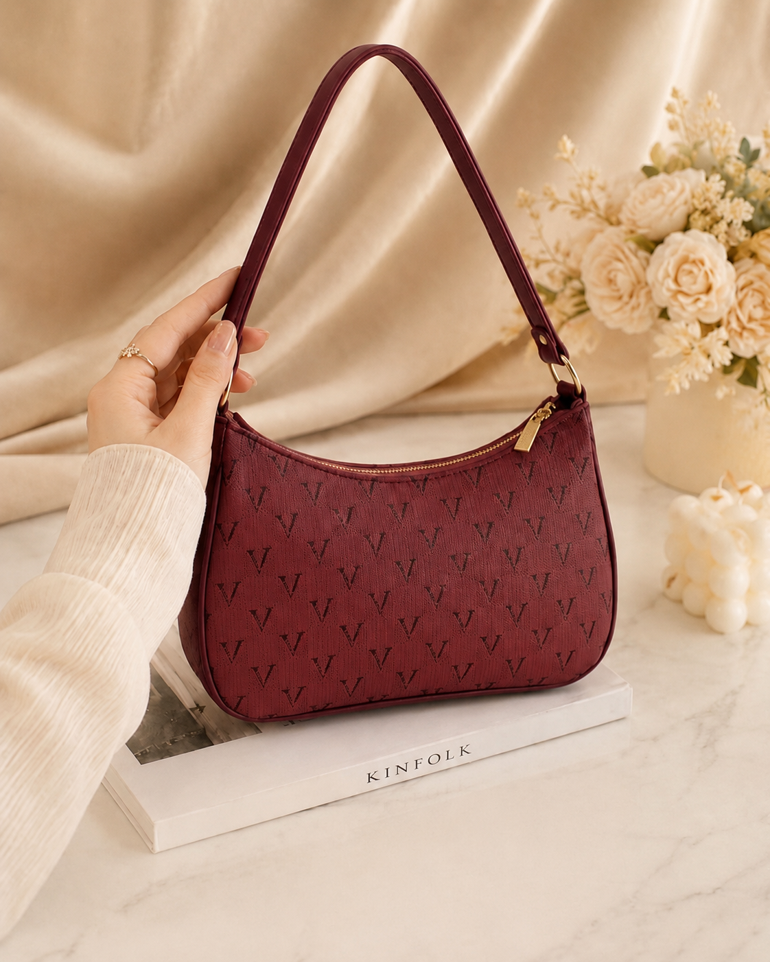 Trendy Moon Design Shoulder Bag