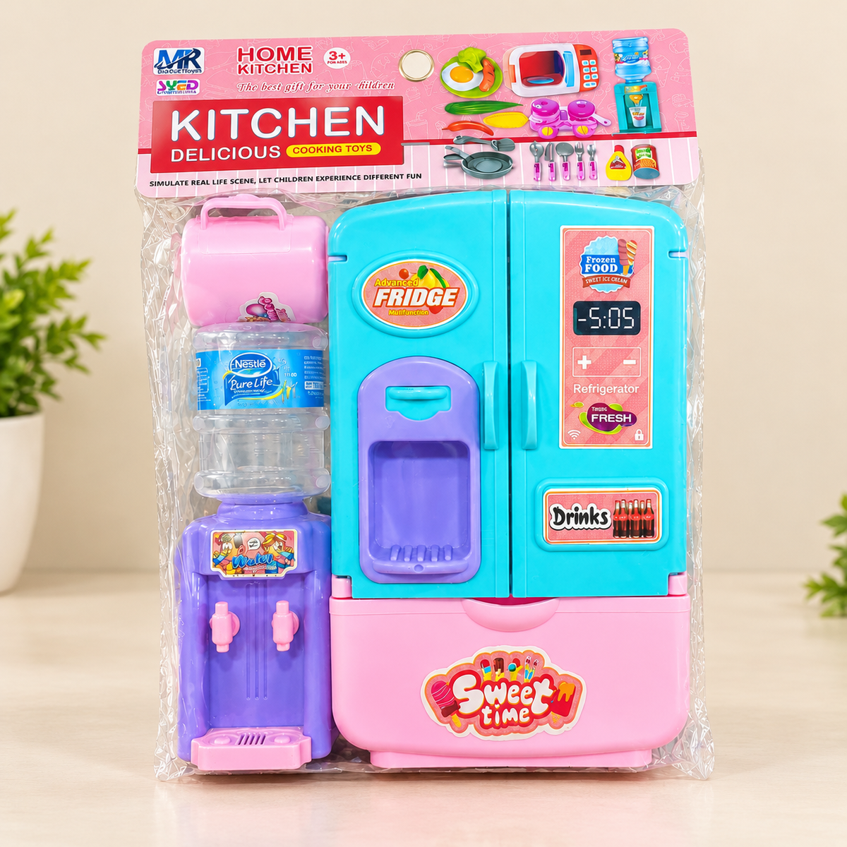 Fridge Set with Water Dispenser Toy Set