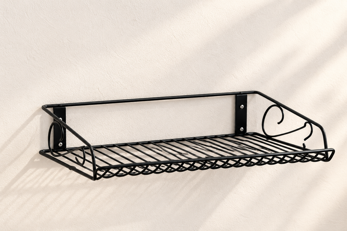 Multipurpose Metal Wall Shelf – Wi-Fi Router & Storage Organizer