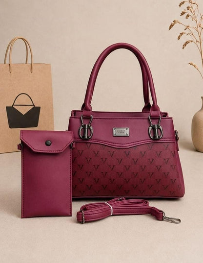 2-Piece Handbags Set with Mobile Pouch