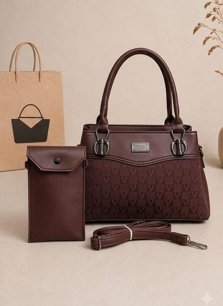 2-Piece Handbags Set with Mobile Pouch