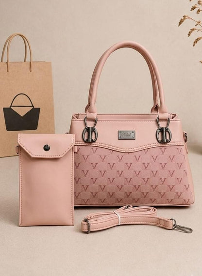 2-Piece Handbags Set with Mobile Pouch