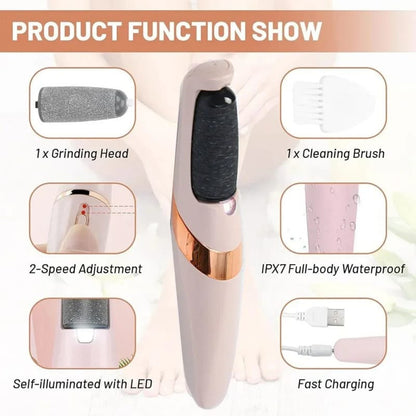 Rechargeable Heel Crack Pedi Machine Electric Foot Care Tool